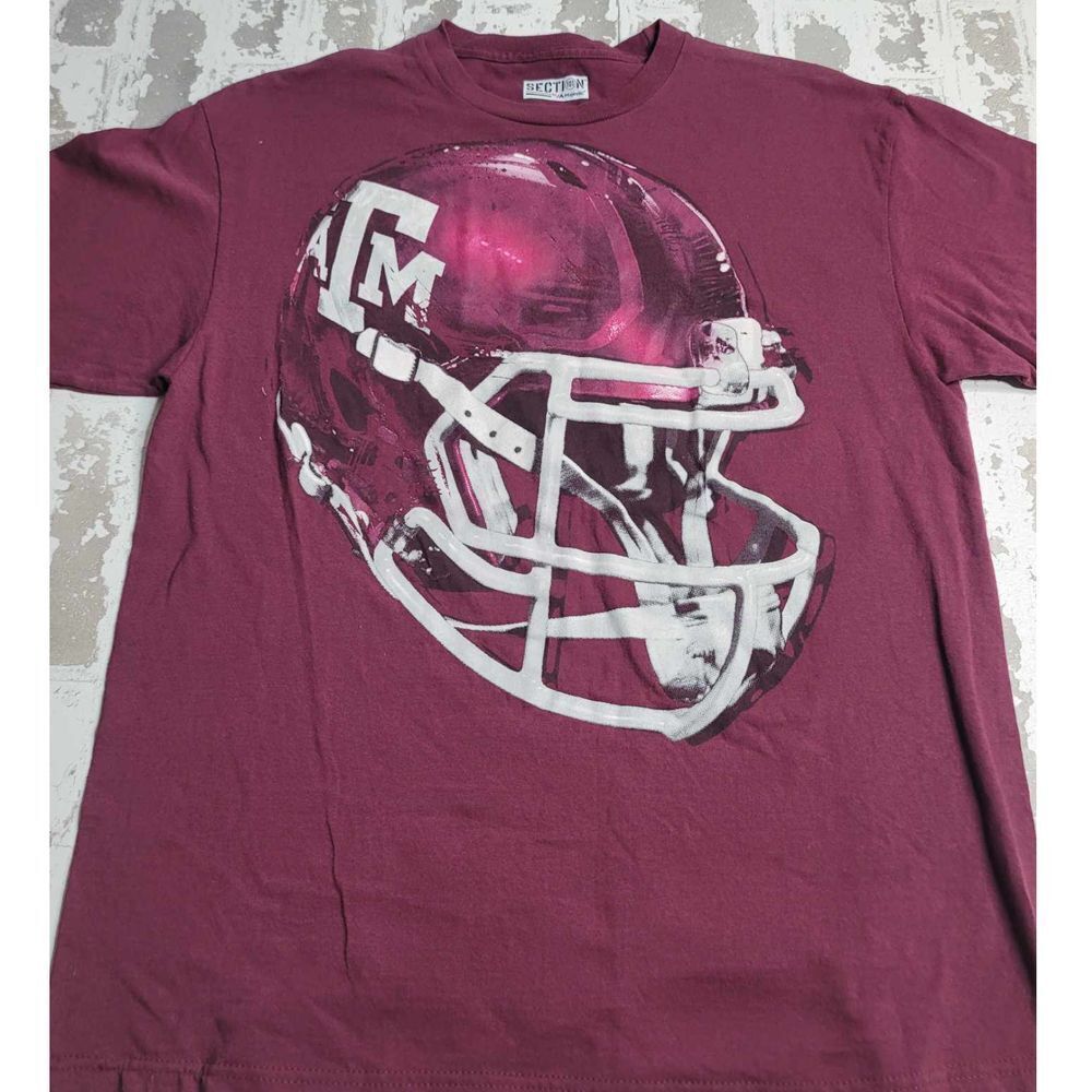 2877 Section‎ 101 Majestic Texas A&M Aggies Football T-Shirt Large